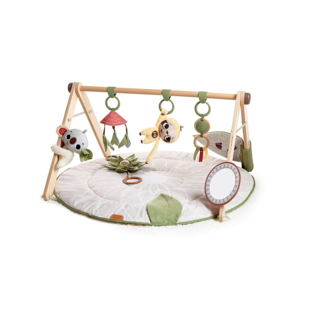 Tiny Love Boho Chic Gymini with Mirror and Detachable Toys, Wall Mount, Developmental Gym and Playmat for Babies, Newborns, and Infants