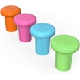 thumbnail image 3 of Bakerpan Silicone Wine Stoppers, Wine Bottle Stopper, Reusable Wine Corks, Set of 4, 3 of 7