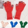 thumbnail image 2 of OOKWE Touchscreen Teens Gloves Crystal Winter Colorful Gemstones Full Finger Mittens, 2 of 16