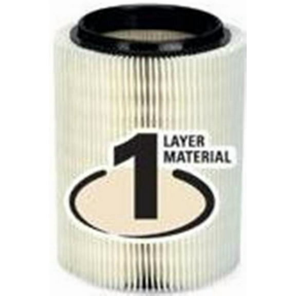 RIDGID Standard Pleated Paper Vacuum Filter For 5 to 20gal Wet/Dry Vacs 72947
