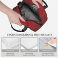 thumbnail image 3 of Naloa Vintage Burgundy Print Lunch Bag for Women & Men Insulated Lunch Box or Cooler Lunch Tote Bags for Work, Travel, Outdoor, 3 of 5
