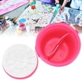thumbnail image 4 of Multi Function Paint Brush Tub Ink Plate Palettes Transparent Bucket Pen Case Gouache Painting 2 Compartments Plastic Paint Brush Organizers Holders, 4 of 8