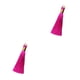 thumbnail image 2 of Jumpingount 8 cm borla bolsa joyería flecos colgante portátil pendiente collar monedero decoración hecha a mano artesanía rosa claro rojo rosa claro rojo 2piezas, 2 of 6