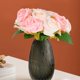 thumbnail image 2 of 17 piezas de rosas artificiales, 12 rosas de seda y 5 tallos de hojas de eucalipto artificiales a granel, para fiesta de bodas, 2 of 5