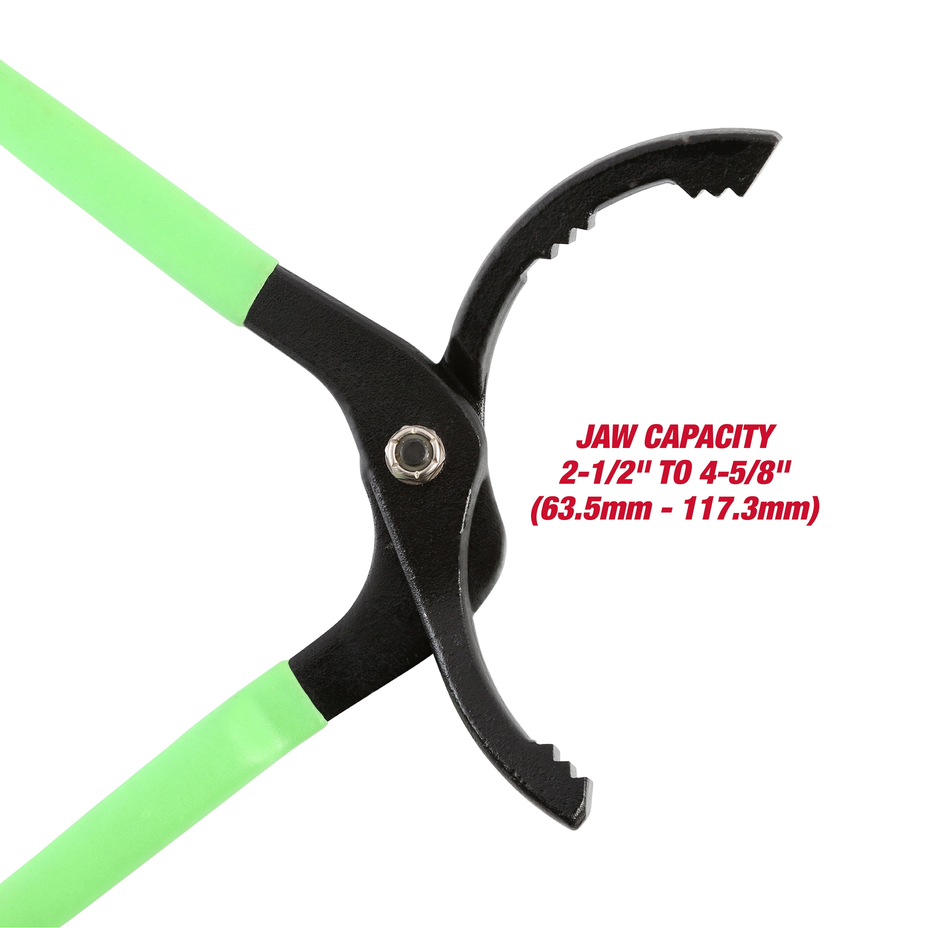 Hyper Tough Slip Joint Adjustable Oil Filter Wrench, Non-Slip Grip