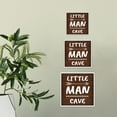 thumbnail image 3 of Square Plus Little Man Cave Wall or Door Sign | Easy Installation | Funny Home Decor for Garage Bar Workshops - Medium, 3 of 9
