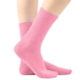 thumbnail image 2 of QSAWXQZ Kids' Crew Socks Solid Cotton Knitting Breathable Mid Calf Socks 5-13Years, 2 of 6