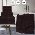 thumbnail image 4 of Gold Textiles Luxury 10 Piece Towel Set (Bath Mat 27x54, Hand Towel 16x30, Washcloth 13x13, Bath Mat 22x34) Ultra Plush Absorbent Cotton Towels For Bathroom (Chocolate Brown, 10 Piece Towel Set), 4 of 7