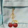 thumbnail image 3 of RKSTN Cherry keychains 26 Letters Cherries Keychains Bags Pendants Accessories Car Keychains, 3 of 5
