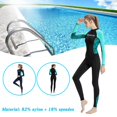 thumbnail image 6 of Ultra-thin Women's Ice Silk Sunscreen Wetsuit Full Body stretch Diving Suit, 6 of 17