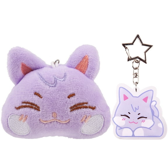 ATEEZ K-Pop Boy Group Member Chibi Head Plush & Acrylic Charm Keychains - Collectible K-Pop Merchandise, Soft Plush & High-Quality Acrylic, Cute Embroidered Designs