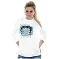 thumbnail image 5 of Betty Boop Paint Splatter Artistic Women's Long Sleeve T Shirt Brisco Brands S, 5 of 6