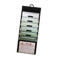 thumbnail image 2 of Abbracc Hanging Wall File Organizer 6 Pocket Expanding for Work Efficiency Classroom green, 2 of 9