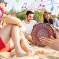 thumbnail image 6 of 7-Inch Wooden Handheld Tambourine with Double Row 10 Metal Jingles - Musical Percussion Instrument for Kids, Adults, Church, KTV, Parties, 6 of 6