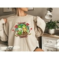 thumbnail image 6 of Frog and Toad Sweatshirt, Watercolor Print of Frog and Toad Sitting on a Log, Frog Lover Gift, Green Tree Frog Shirt, 6 of 7