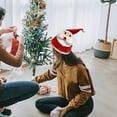 thumbnail image 6 of Electric Christmas Hat with Music - Singing Dancing Swinging Hat, Festive Headwear for Christmas Parties, Family Gatherings and Holiday Decorations, Fun Interactive Accessory, 7.9*7.9*15.7in, D, 6 of 7