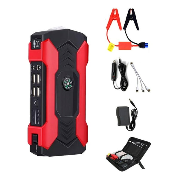 Sidaley Arrancador de coche, interruptor portátil resistente al agua, dispositivo de arranque de emergencia ligero, de de banco de Vehículos, repuestos y accesorios Mis Rojo/Más Sidaley VI017949-05