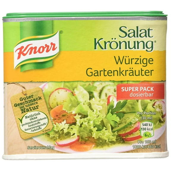 Knorr Salat Kroenung GartenKraueter (Garden Herbs Vinaigrette Mix) -Container for 2.1 L
