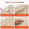 thumbnail image 6 of MADIKA 100% Cotton Mesh Laundry Bags, Premium Soft, No Dye, Set of 4, Natural, 6 of 8
