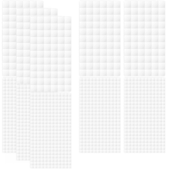 Trianu 10 Sheet Foam Dots Squares Stickers, 1650Pcs Double-Sided Foam Adhesive Squares, Precut Foam Tapes for DIY Arts Crafts for Christmas - 2 Sizes (0.24 in, 0.47 in)