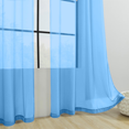 thumbnail image 3 of Sheer Curtains 2 Panels - Light Filtering Privacy Sheers for Living Room/Bedroom, Light Filtering Transparent Semi Sheer Panel Drapes, Per Panel W52 X L84 inches, 3 of 5