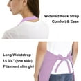 thumbnail image 4 of Toptie Cotton Canvas Adjustable Apron Chef Hat Set for Men and Women-light pink-XL, 4 of 7