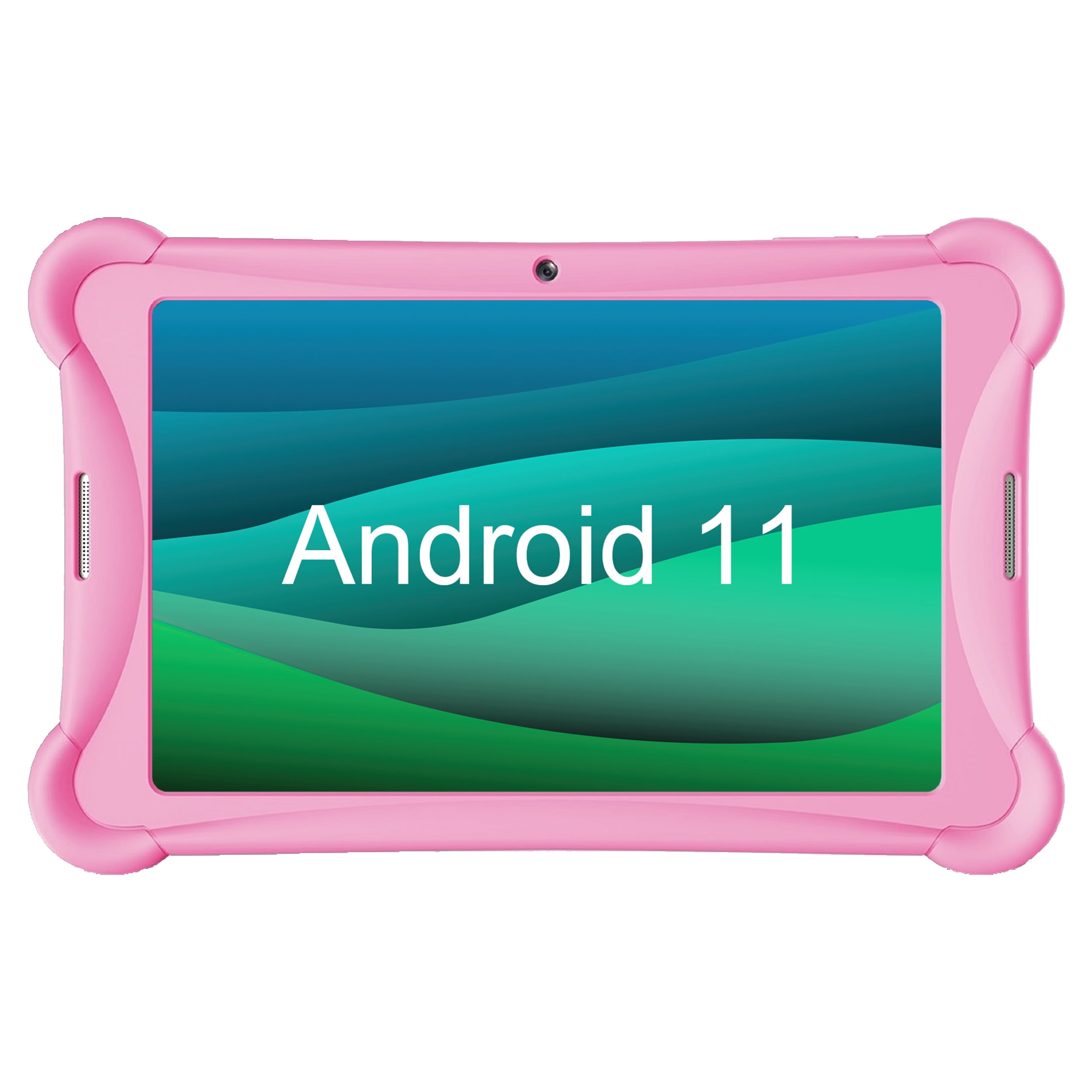 Bundle Visual Land Prestige 10” 32GB Tablet, Noise Cancellation Earbuds, Bumper, Pink