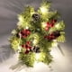 thumbnail image 5 of Cesta colgante Irfora Cesta colgante de Navidad Artificial con conos de pino, racimos de bayas, cesta colgante de hierro para árbol de Navidad, adornos artesanales para el hogar Irfora Cesta colgante, 5 of 5