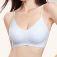 thumbnail image 2 of DDAPJ pyju Jelly Bras for Women 2026 No Underwire Wireless Tshirt Bra Push Up Seamless Bralettes Light Blue L, 2 of 7