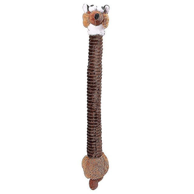 Juguete de peluche elástico, divertido juguete educativo, mu?eca creativa para entrenamiento de mascotas, juguete con sonido de dibujos animados (marrón ZefeiWu 8390615417907