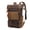 Coffee, variant on Vintage Waxed Canvas Backpack,Waterproof Full Grain Leather 15" Laptop Travel Rucksack,Back to School, Anniversary, Birthday Gift