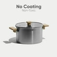 thumbnail image 3 of Stainless Steel Stock Pot - 5.5 Quart Heavy Duty Induction Cooking Pot with Visible Lid for Pasta, Soup, Spaghetti, Bottom Big Stockpot, Deep Cookware for Canning, Boiling, Simmer, 3 of 6