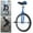 Blue, variant on ToppiJoy 20 Inch Blue Wheel Outdoor Unicycle One Wheel Bike with Adjustable Seat and Anti-Skid Tires, Outdoor Exercise Unicycles for Adults and Kids Balance Training