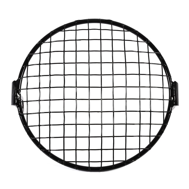 6.3" Retro Motorcycle Grill Side Mount Headlight Lamp Cover Mask Cafe Racer