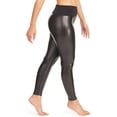thumbnail image 3 of Spanx Womens Faux Leather Pull On Leggings, 3 of 5