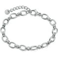 thumbnail image 6 of Stainless Steel Linked Infinity Charms Chain Style Bracelet, 6 of 11