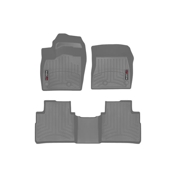 WeatherTech Custom Fit FloorLiners compatible with 2021-2022 Nissan Rogue - 1st & 2nd Row, Grey