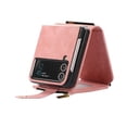 thumbnail image 6 of 1Pcs  Protective Wallet Function Stand Function Phone Cover For Z Flip 3 4 5 Case Mobile Phone Protector PU Leather TPU BLACK-ZFLIP3, 6 of 8