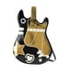 thumbnail image 3 of Mochila con forma de guitarra, cartera novedosa, monedero para guitarra, para viajes, vacaciones, citas Negro, 3 of 8