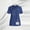 🔥 Dark Blue, variant on Sentmoon Nurse Scrubs Beach Vacation Clothes for Women Women's Nurses Tunic Uniform Clinic Carer V Neck Protective Clothing Streetwear for Working Out & Gym Dark Gray XXL