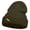 Olive, variant on Tropical Bird Icon Embroidered Waffle Knit Cuff Beanie - Black OSFM