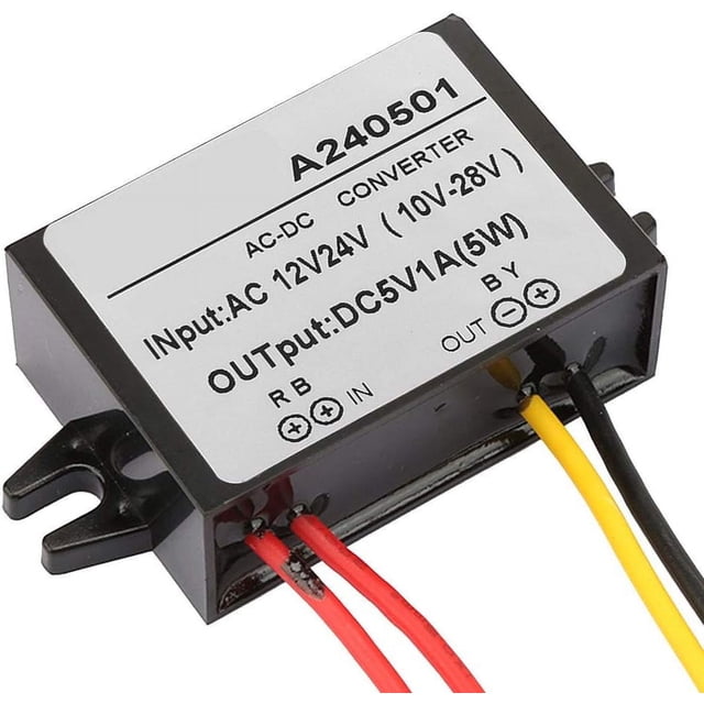 HUGFEGWE Convertisseur Ac 12V 24V à Dc 5V, Module d'Alimentation Ac Dc, Convertisseur Ac à Dc, Convertisseur Convertitore Ac 24V 5V Dc (1A) CJB91-28894