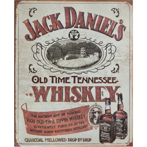 Vintage Metal Art "Jack Daniels" Decorative Tin Sign