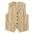 thumbnail image 3 of European And Solid Color Traditional Vest Men's Casual Loose Comfortable Festival Vest Jacket, 3 of 4