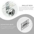 thumbnail image 5 of Wunno Clear Acrylic Display Donation Box Ballot Box Ticket Suggestion Container, 5 of 6