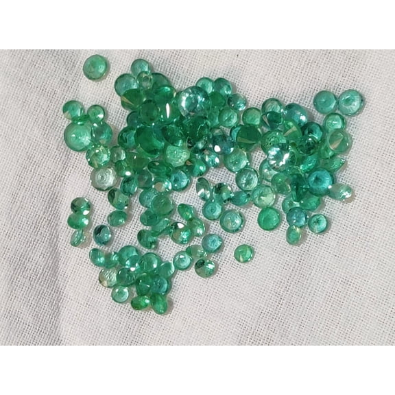 96pcs Lot 22.40Cts Natural Zambian Emeralds Mix Cut Loose Gemstone