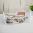 thumbnail image 3 of Martha Stewart Brody Plastic Stackable Office Desktop Organizer Box with 2 Drawers, 12.75" x 7.75", 3 of 10