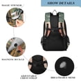 thumbnail image 4 of FORMRS School Backpack 17" Student Travel Bag with Laptop Compartment, Pink and Green Cat, 4 of 7