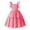 Pink, variant on Odeerbi Kids Girls Summer Ruffle Sleeve Tiered Dress Cotton Cute Princess Dresses Sleeveless Printing Sweet Beach Vacation Dress Kids Girls Clothes