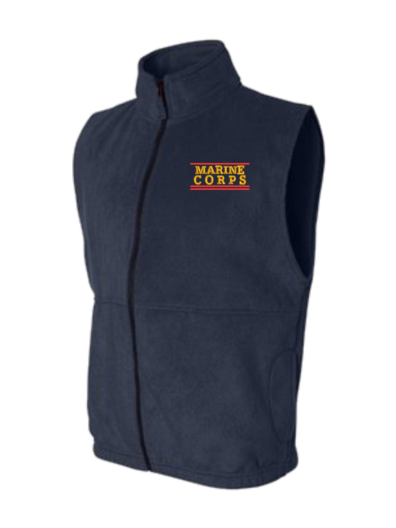 U.S. Marine Corps Script Sierra Pacific Full-Zip Fleece Vest